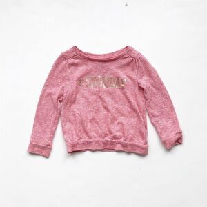 BabyGap pink #SNOWDAY light sweatshirts GUC  3T